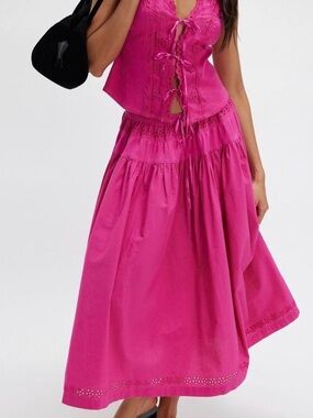 Free People Gesibelle Very Berry maxi skirt